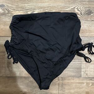 Alexis Black Fabric with Pink Logo